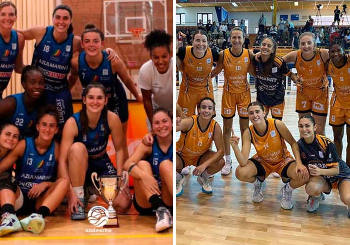 El Azul Marino Mallorca Palma (izquierda) y el Recoletas Zamora (derecha).