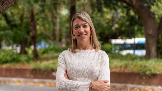 Elena Gallardo, en las inmediaciones de SUR.