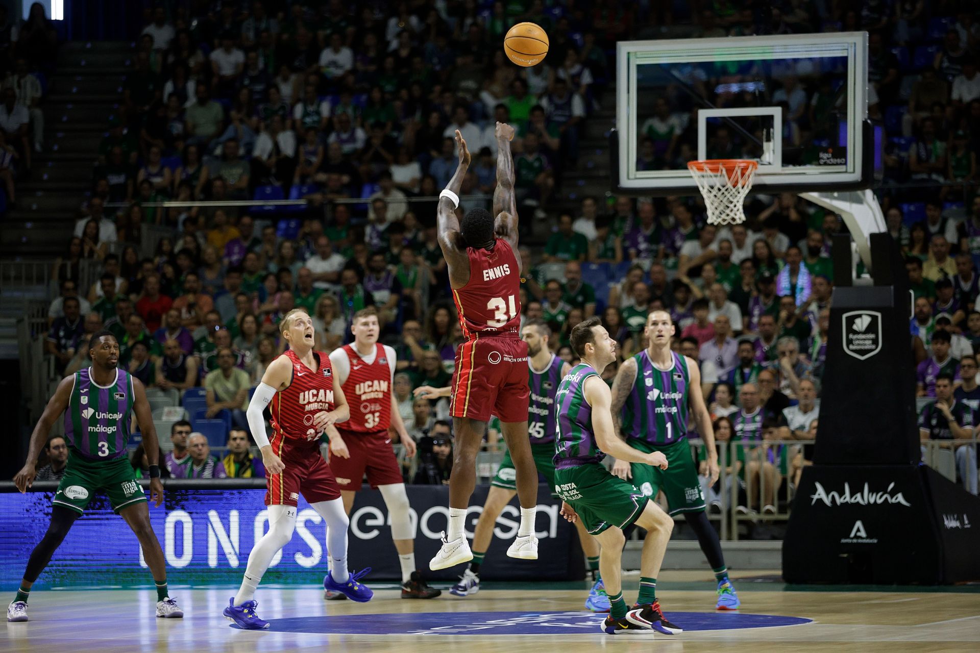 El Unicaja-UCAM, en imágenes