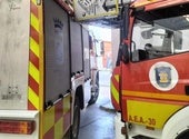 Tres heridos tras el vuelco de un vehículo en la A-7 en Málaga capital