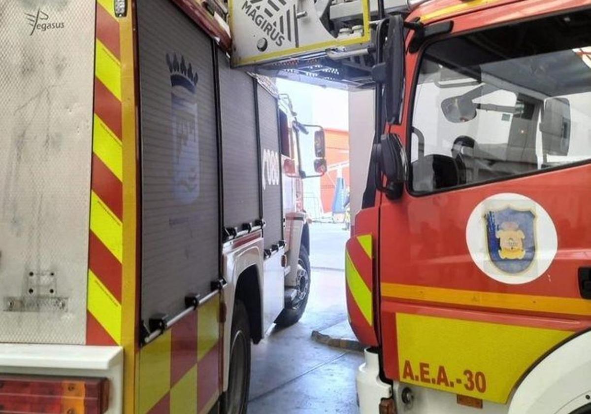 Tres heridos tras el vuelco de un vehículo en la A-7 en Málaga capital