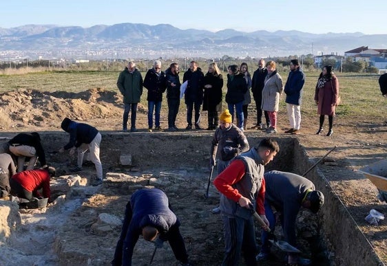 Excavación en la villa romana de Las Gabias.
