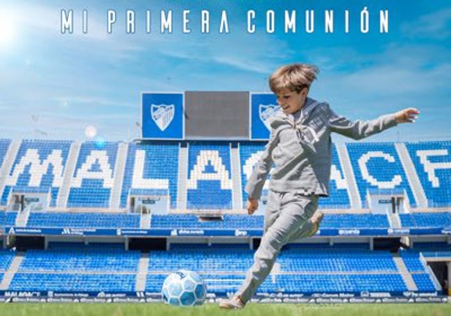 Antonio Jesús Carrión, en La Rosaleda de Primera Comunión.