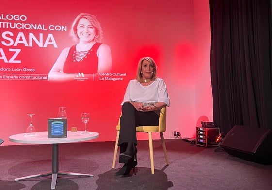 Susana Díaz, este lunes en Málaga.
