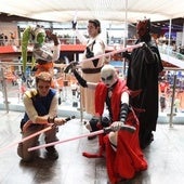 Cosplays de los personajes de la película Star Wars.
