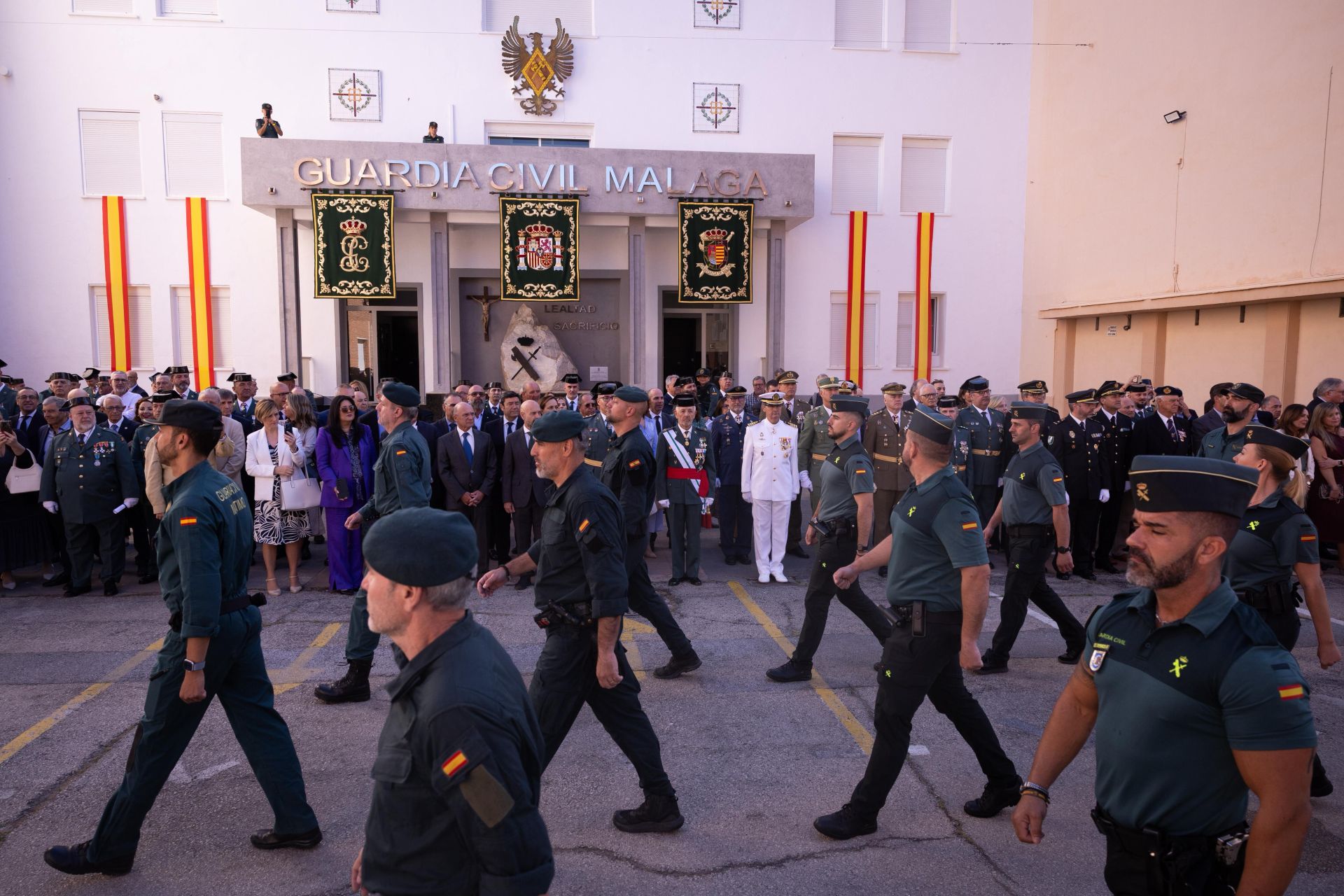 Acto en Málaga para celebrar los 181 años de servicio de la Guardia Civil