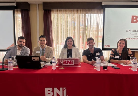 Responsables de BNI Victoria durante una de las reuniones de trabajo.