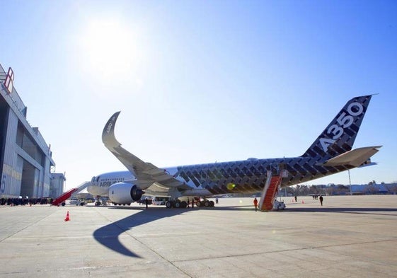Imagen de archivo de un Airbus A350 XWB de Iberia.