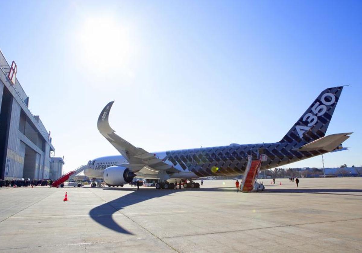 Imagen de archivo de un Airbus A350 XWB de Iberia.