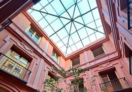 Casa palacio de la calle Salinas, en el Centro de Málaga.