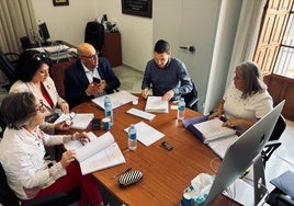 Imagen de la reunión del patronado de la Fundación María Zambrano de Vélez-Málaga.