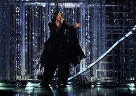 La cantante Yuval Raphael, representante de Israel, en la final de Eurovisión