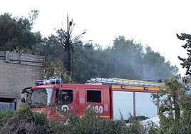 Bomberos de Málaga, en la zona.