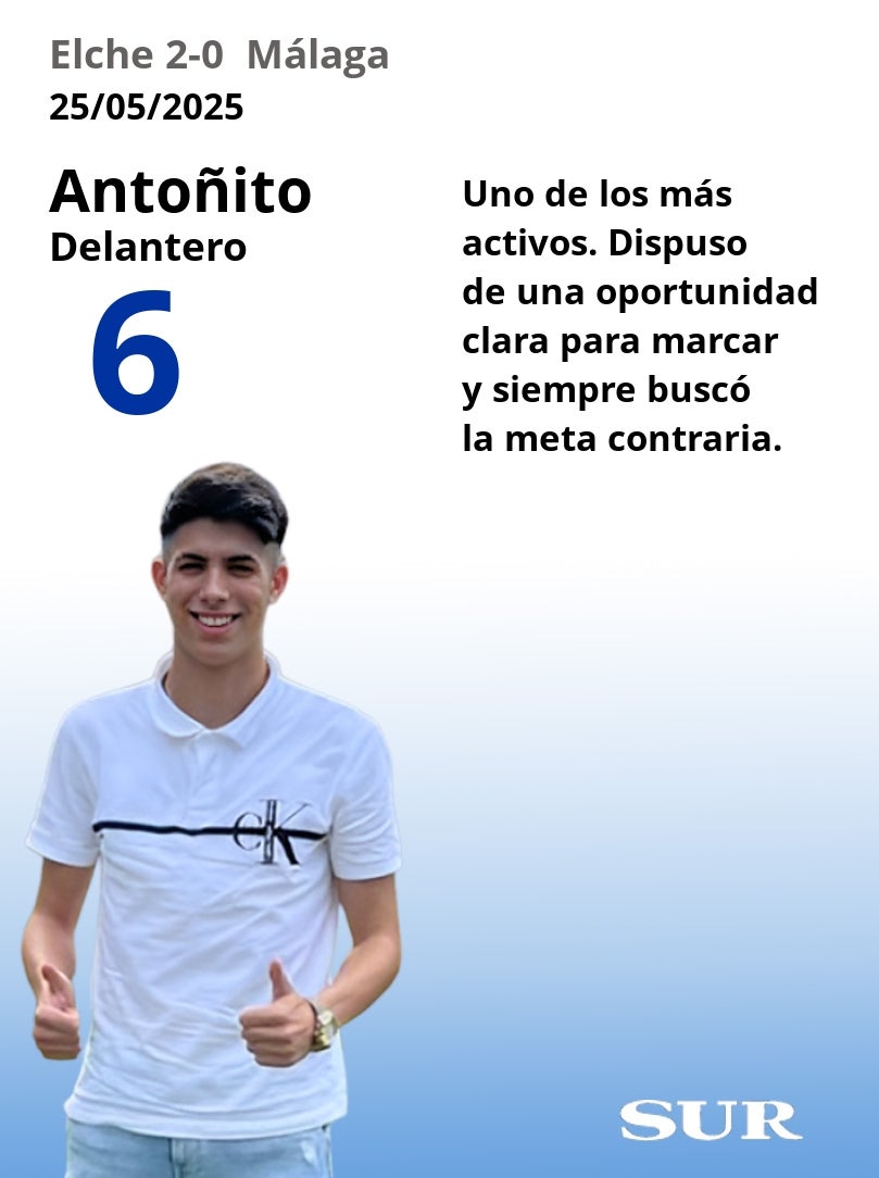 Notas a los jugadores del Málaga en Elche
