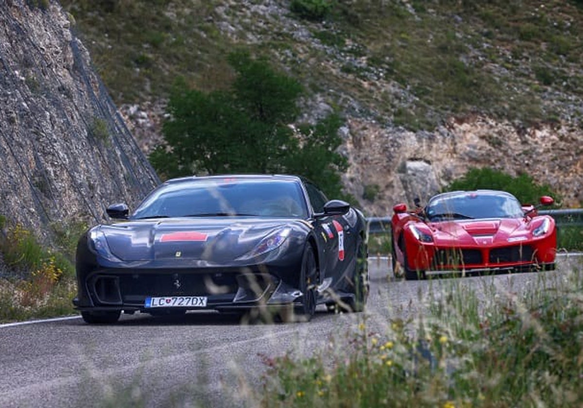 Dos Ferraris que estarán presente en Ronda este miércoles.