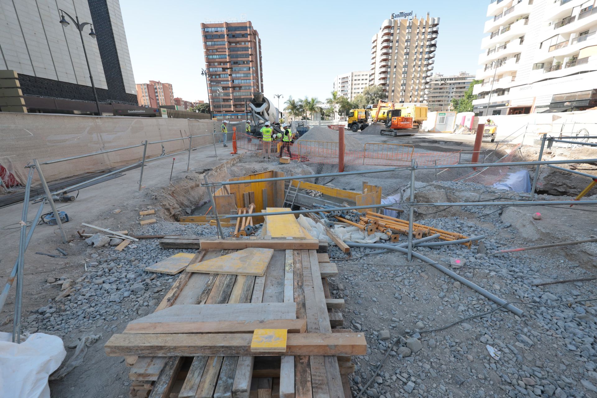 Asi avanzan las obras del metro de Málaga en Hilera