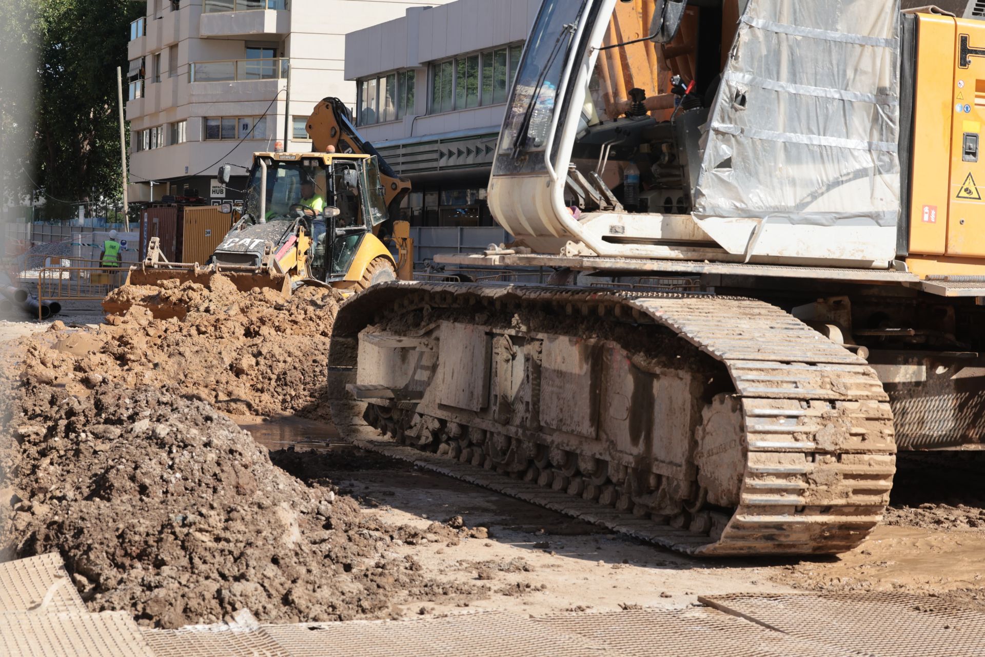 Asi avanzan las obras del metro de Málaga en Hilera
