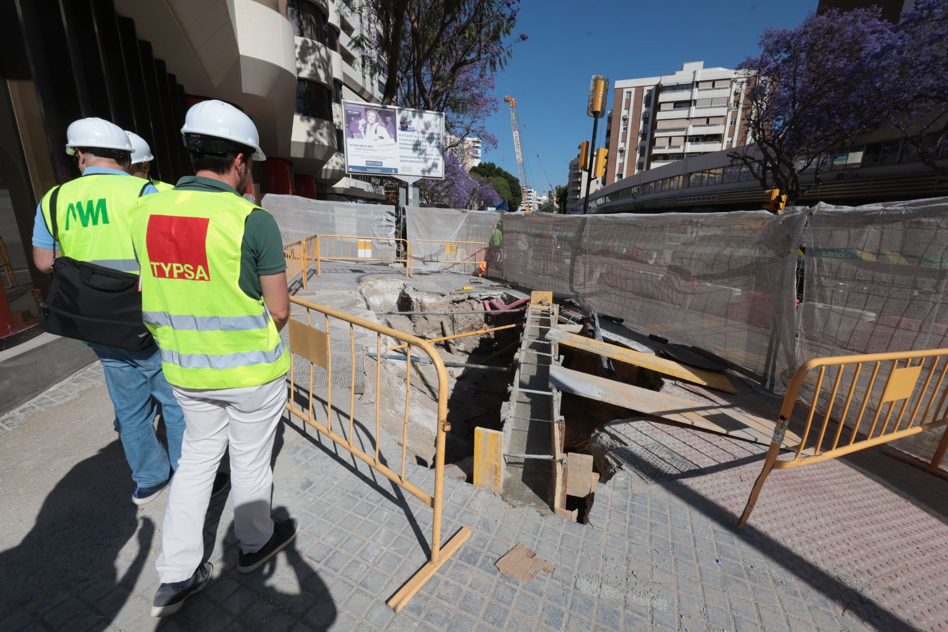 Asi avanzan las obras del metro de Málaga en Hilera