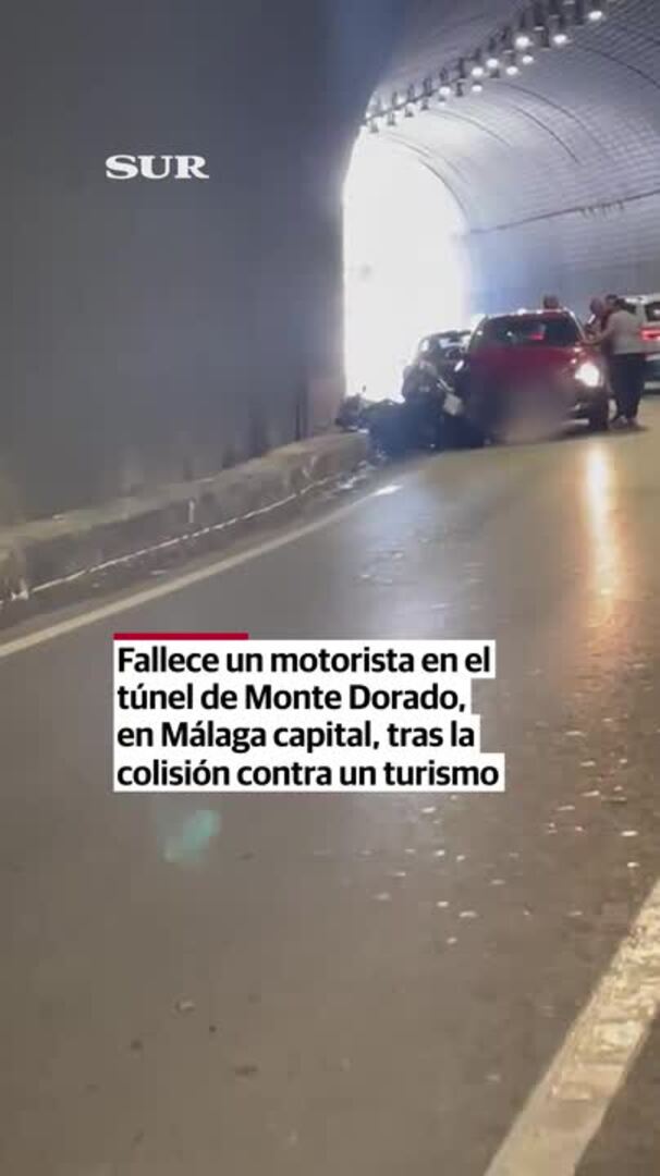 Muere un motorista en el túnel de Monte Dorado