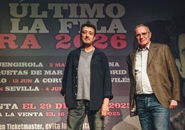 Manolo García y Quimi Portet, en la presentación de su gira.