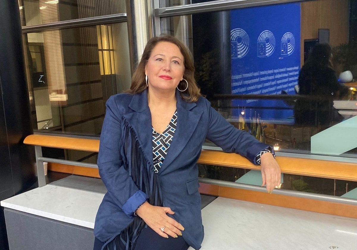 Carmen Crespo, en la sede del Parlamento Europeo en Bruselas.