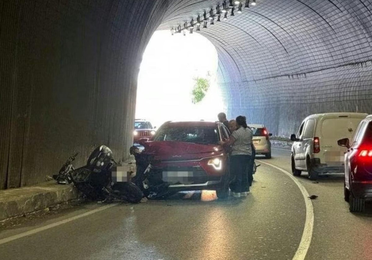 Consternación en Frigiliana por la muerte de Paco, el motorista fallecido en el túnel de Monte Dorado