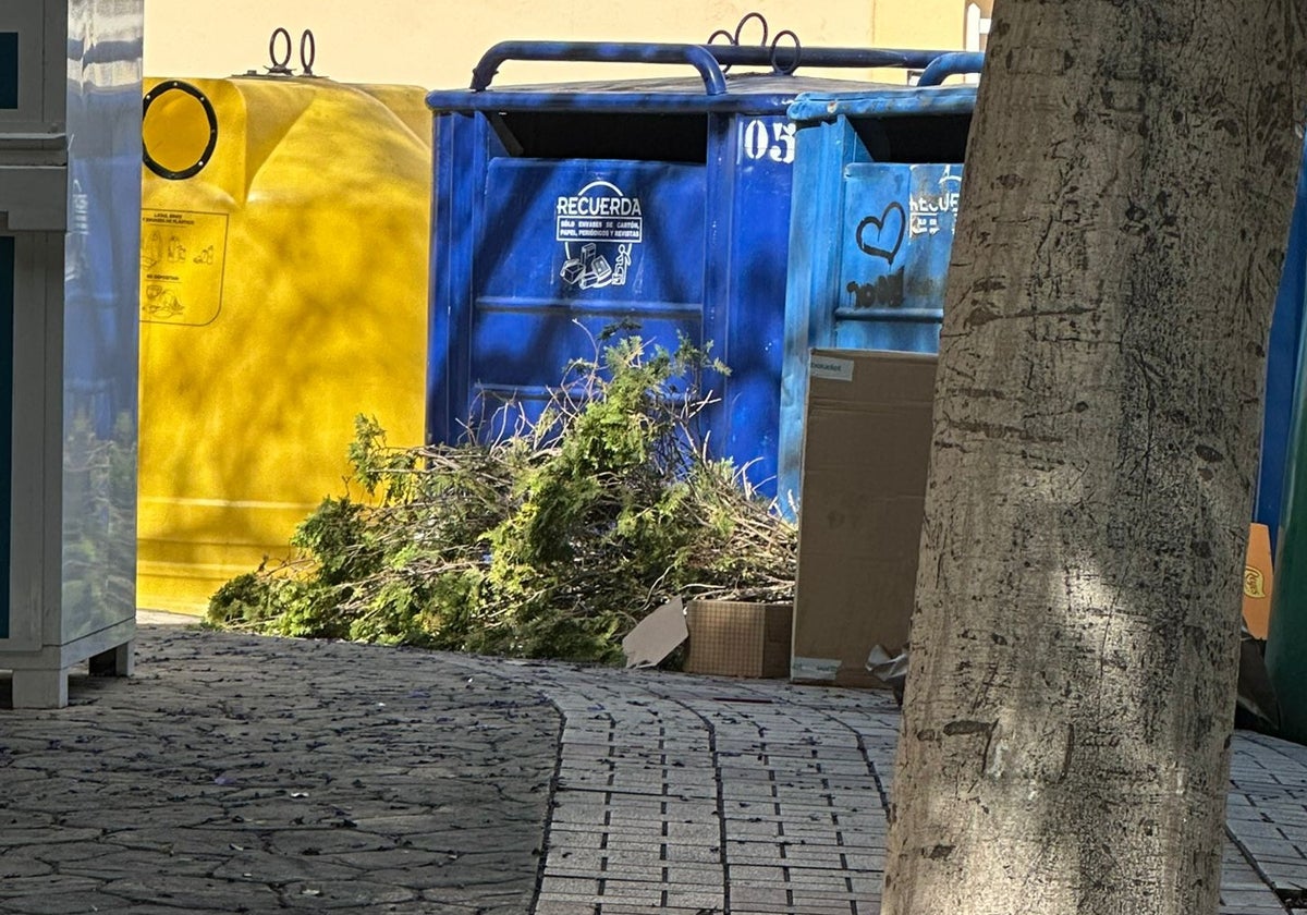 Basura y restos en los aledaños de Juan Grande.