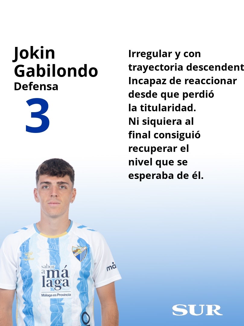 Las notas finales de los futbolistas del Málaga