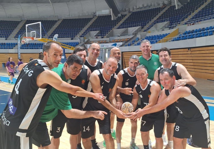 El Unicaja masculino +50, que concluyó tercero en su categoría.