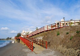 Zona de Playa Bella objeto de las obras.