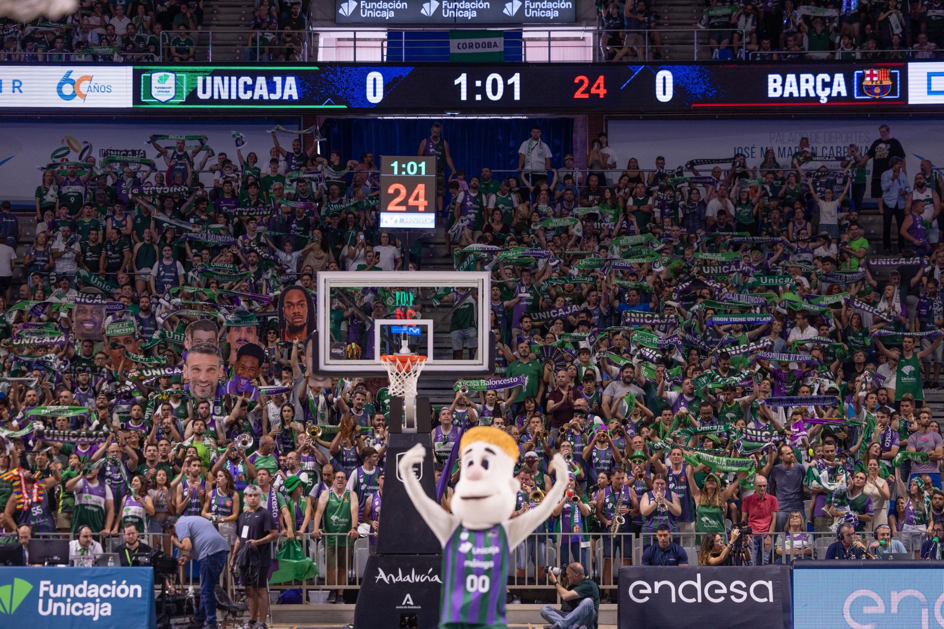 El vibrante Unicaja - Barcelona, en imágenes