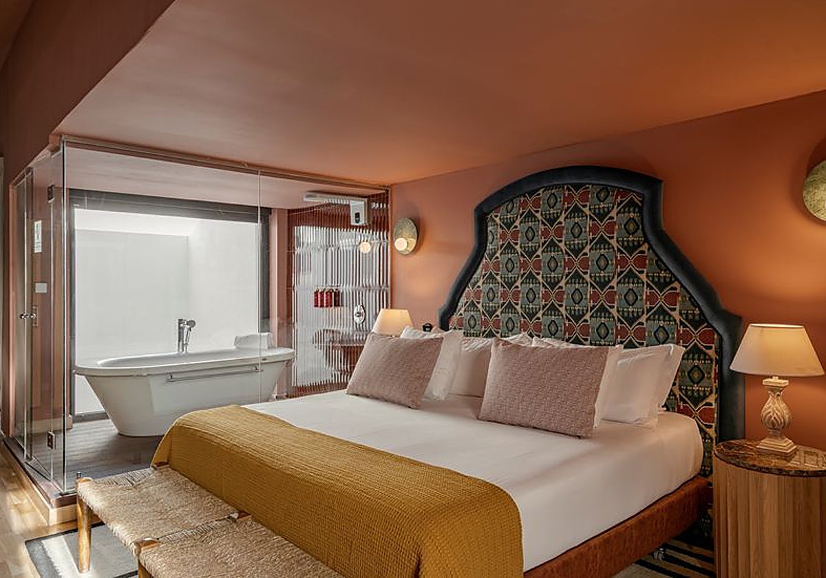 Vista de una de las suites del cinco estrellas de Vincci en Málaga.