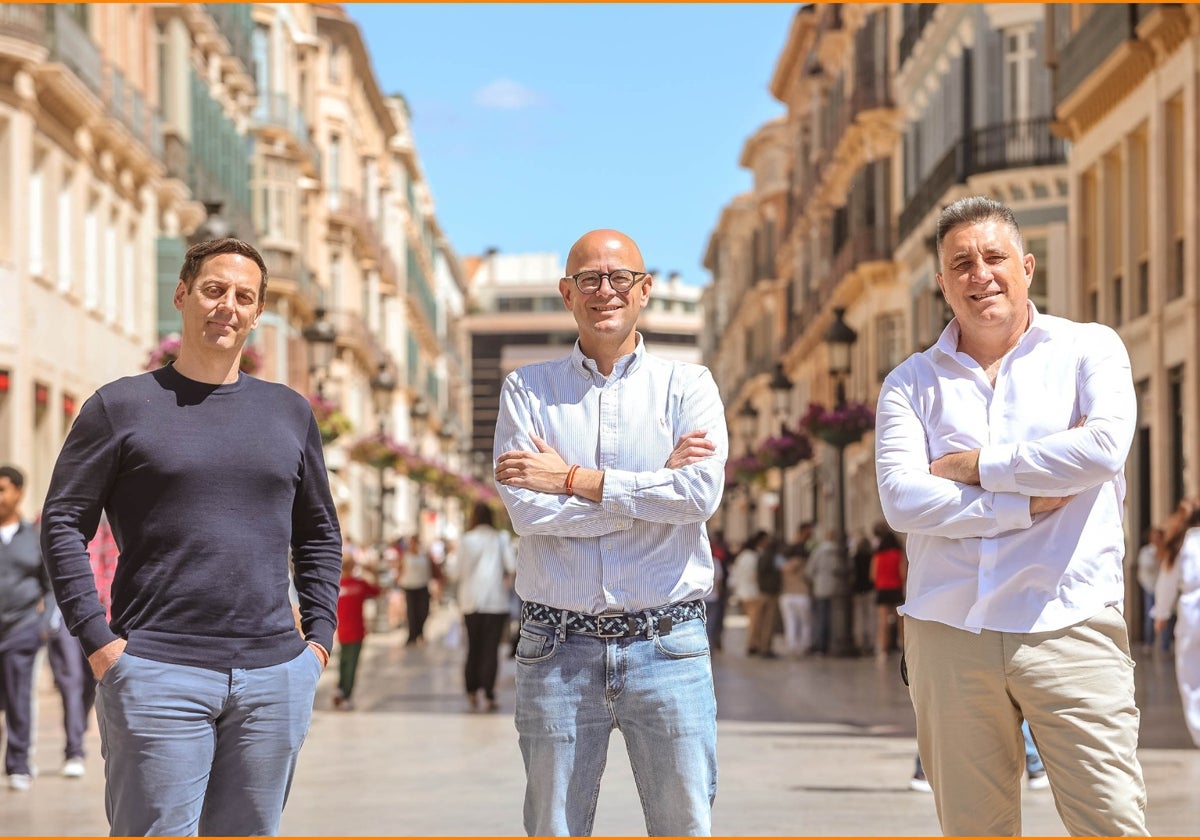 Socios fundadores de Aliqindoi: David Lanzas, Félix Martín y Juan A. García.