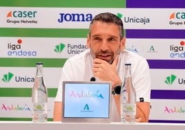 Ibon Navarro, en la previa de la serie de semifinales ante el Real Madrid.