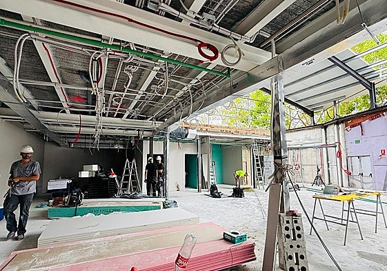 Estado actual del local, donde se están llevando a cabo unas obras para su total remodelación.