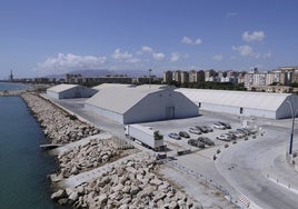 Terrenos de la plataforma de San Andrés en el Puerto de Málaga donde se construirá el Auditorio.