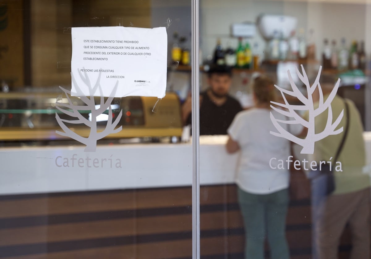 La cafetería de Parcemasa, este mismo miércoles por la mañana.