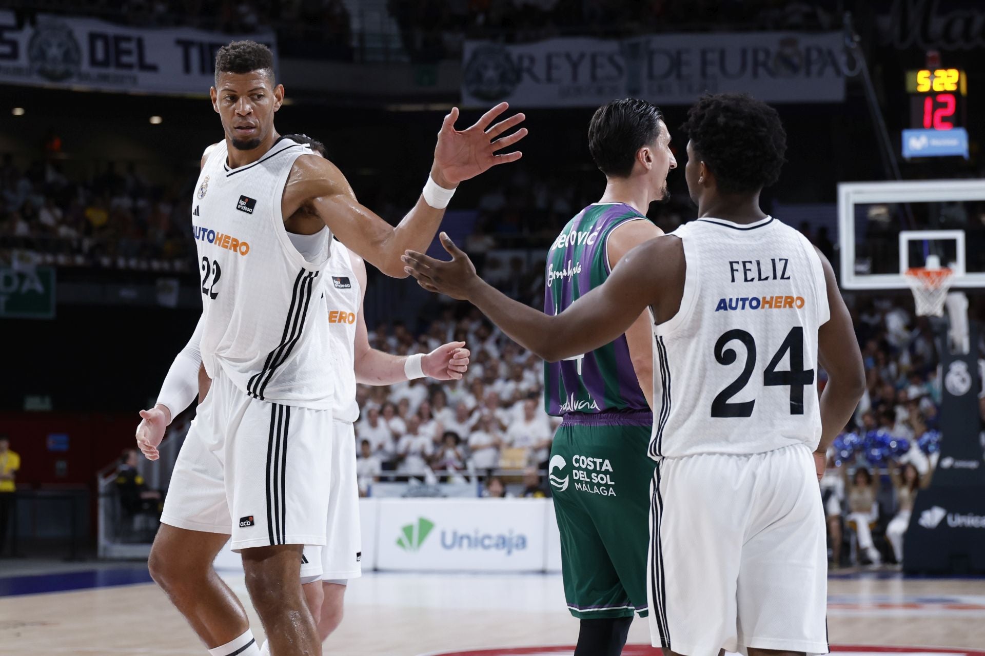 Las mejores imágenes del primer partido de las semifinales Unicaja-Real Madrid