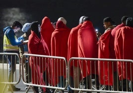 Llegada de migrantes a Canarias.