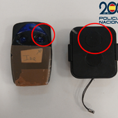 Imagen de los mandos inhibidores que empleaban los supuestos ladrones para robar en coches de turistas.