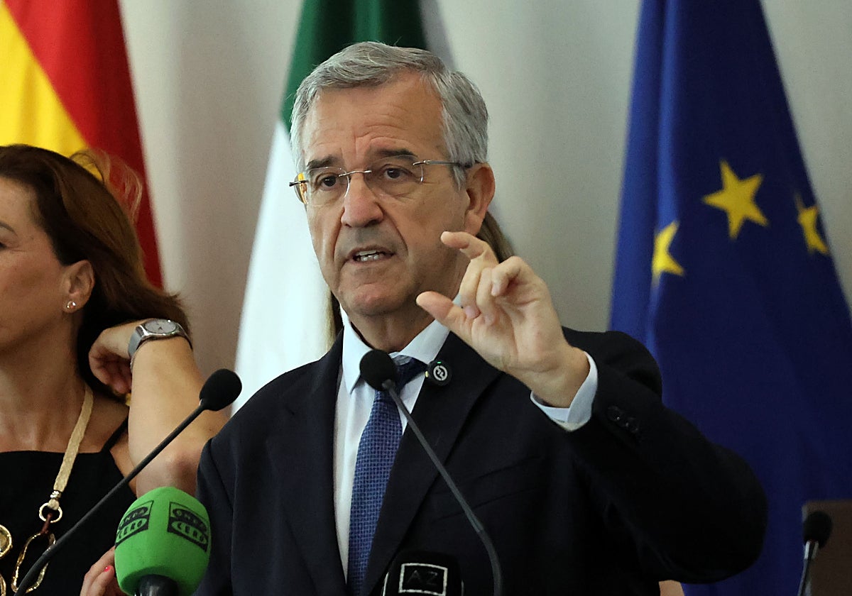 García Urbano, esta mañana, en su comparecencia.