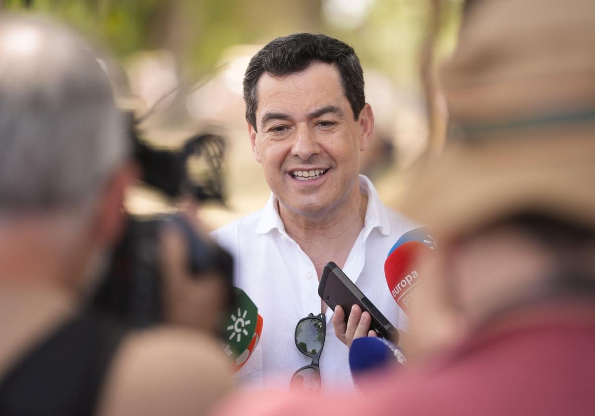 El presidente de la Junta de Andalucía, Juanma Moreno, en una imagen de archivo.