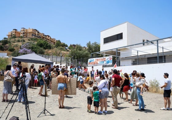 Participantes en la concentración.