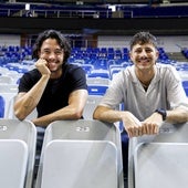 Javy y Pablo Imbroda, hermanos y artistas, tras la entrevista con SUR en el Martín Carpena.