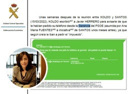Vista del folio donde aparece el nombre de Fuentes, en la imagen redonda.