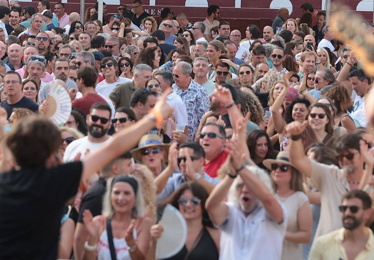 Una visión desde el escenario del Tardeo Summer, este sábado, en La Malagueta.