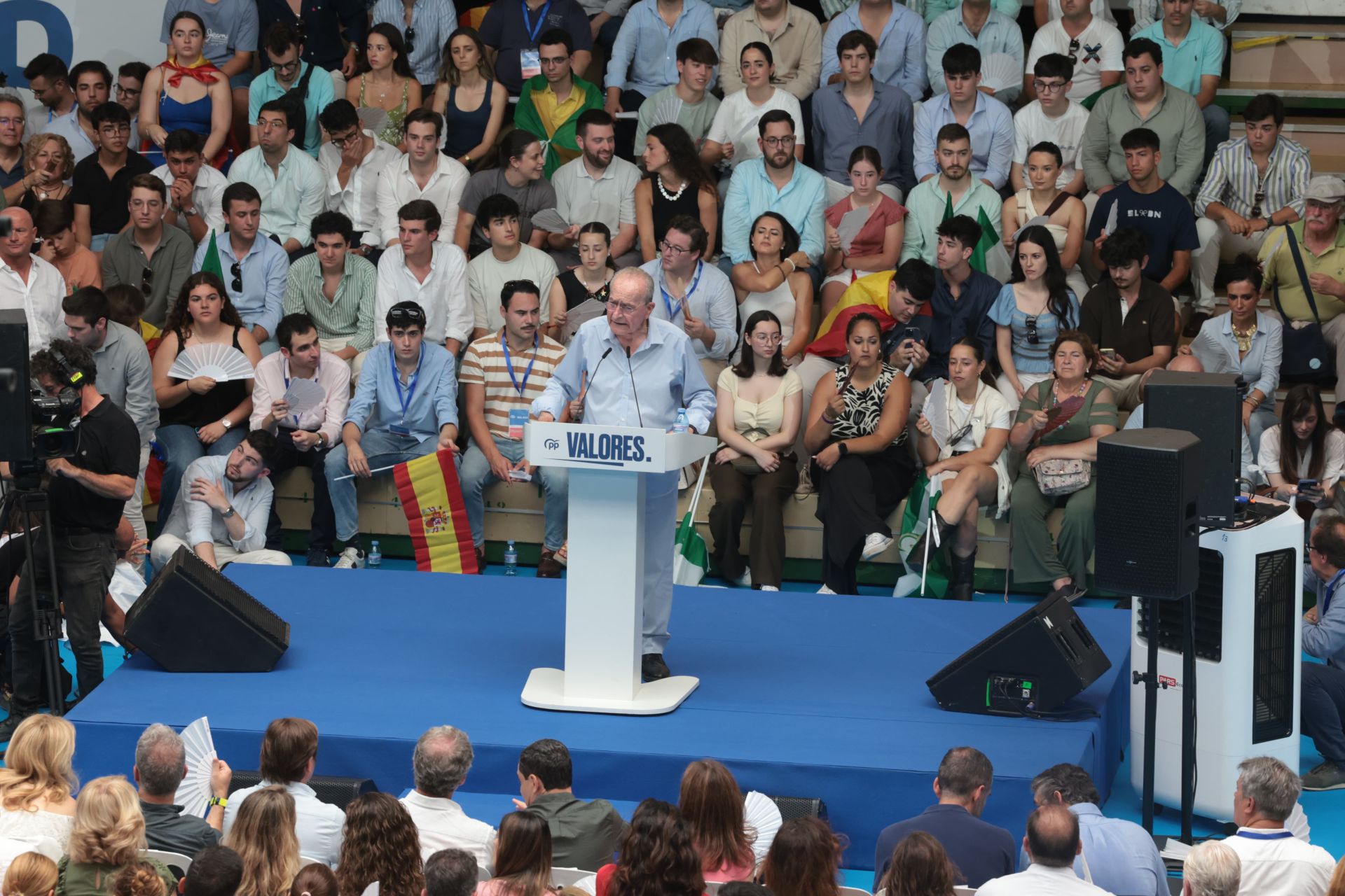 El mitin de Feijóo y Juanma Moreno en Carranque, en imágenes
