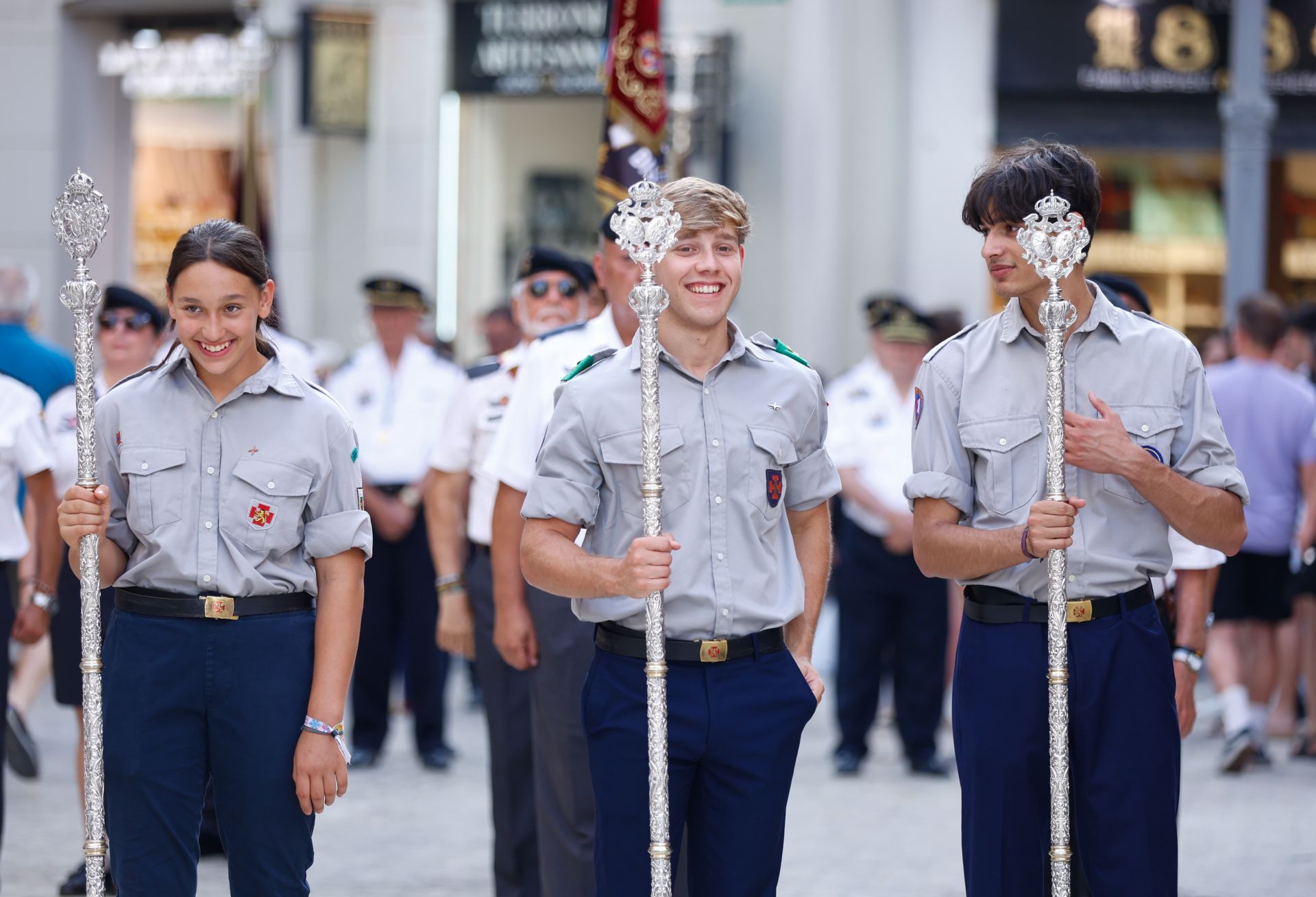 San Ciriaco y Santa Paula, los Patronos de Málaga, en procesión