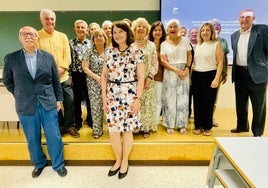 Alumnos del Aula de Mayores en una clase de la UMA.