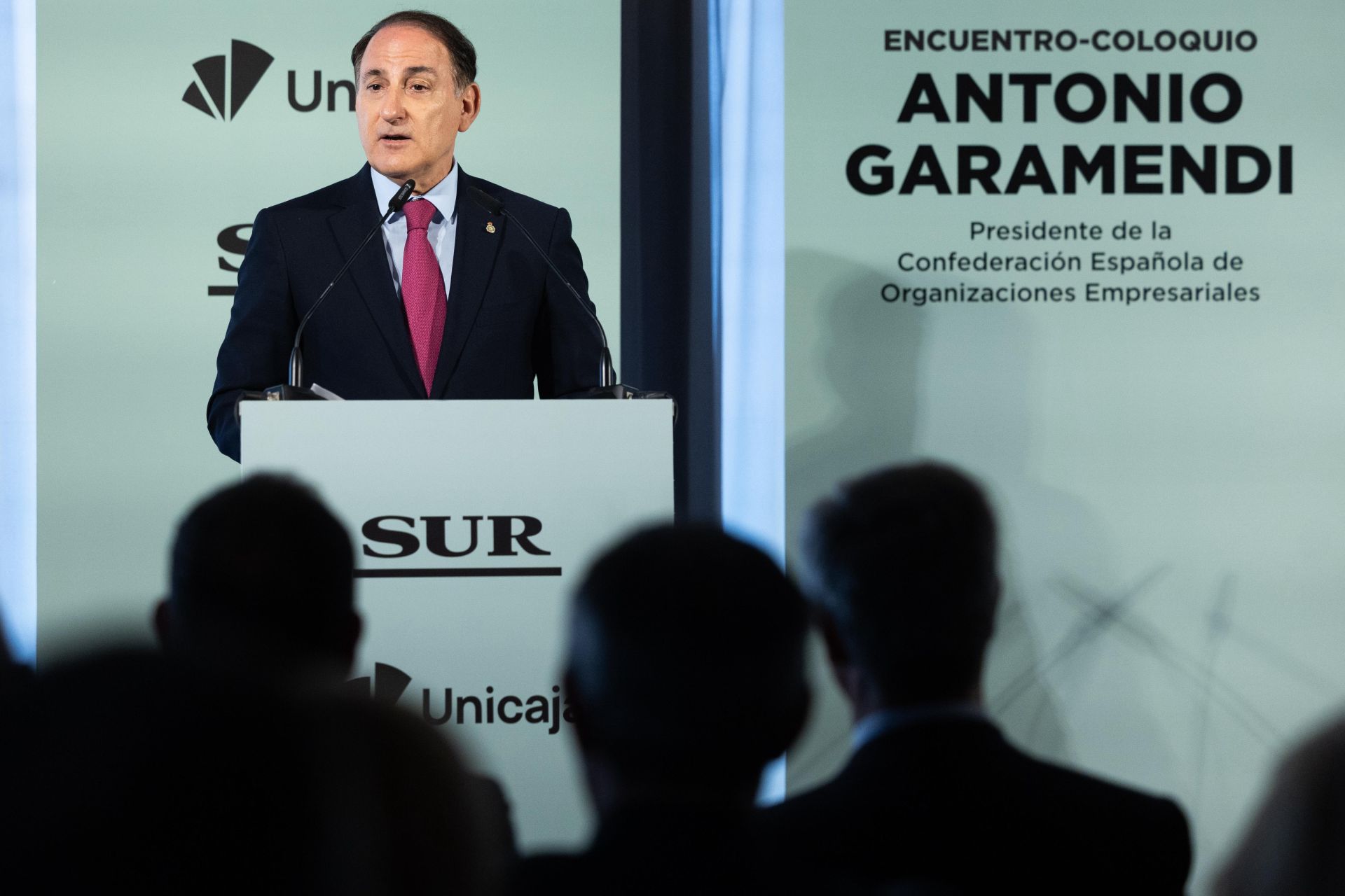 El foro SUR con el presidente de la CEOE, Antonio Garamendi, en imágenes